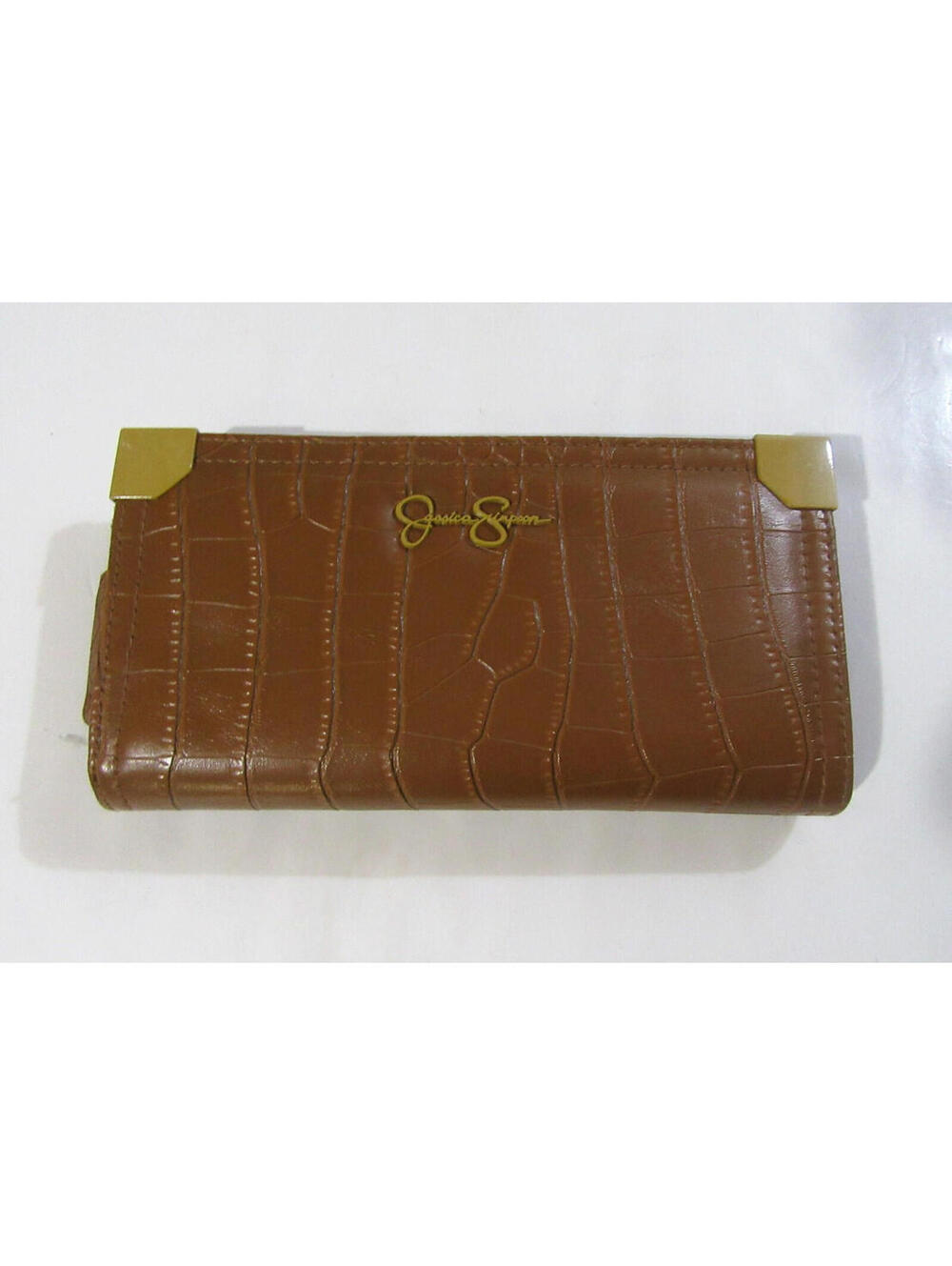 Jessica Simpson Frankie Wallet Cognac Croco